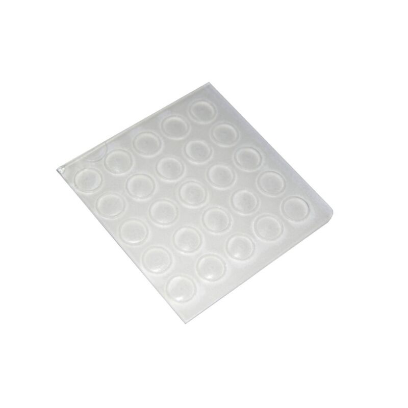 Image of Altro - paracolpi adesivi tondi trasparenti ø 7 mm. - spessore 1,5 mm. - 25 pz.