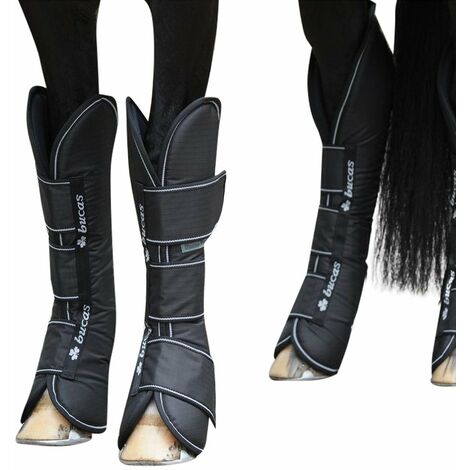 Paracolpi trasporto Bucas Freedom Boots in schiuma imbottita: S, Nero