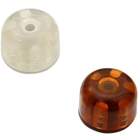 Paracolpo adesivo birillo in plastica Ø 30x25 mm -Marrone