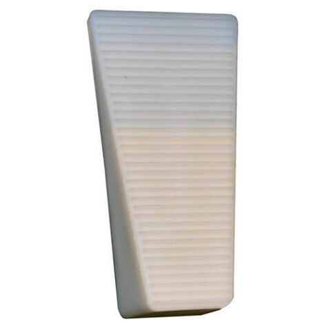 Paracolpo Autoadesivo Cuneo in Abs Bianco misura Grande 70x37 mm 50pz