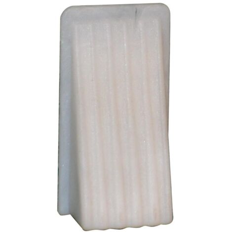 Paracolpo Autoadesivo Cuneo in Abs Bianco misura Piccola 45x20 mm 100pz