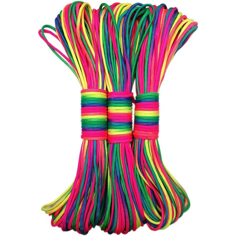 Briday - Paracord 31M Multicolored Nylon Multifunctional Rope for Parachute Followed Rope & agrave; Multiple use