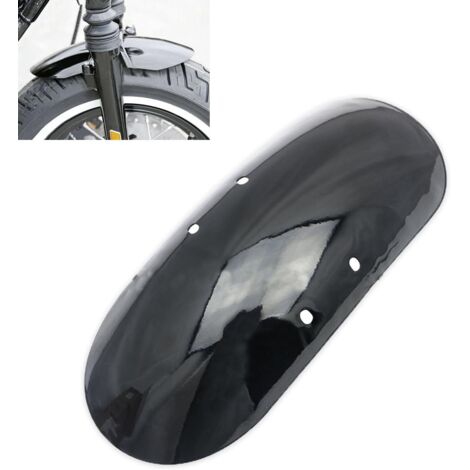 Parafango anteriore corto in metallo opaco per moto, 346 mm