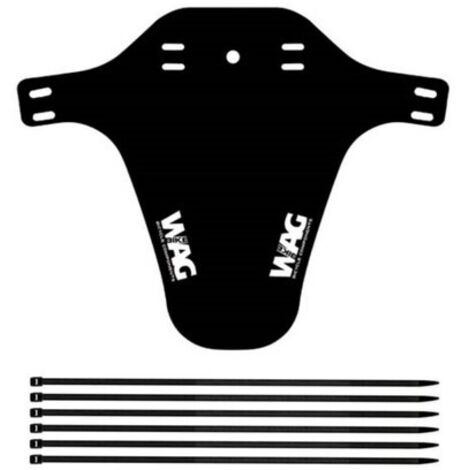 PARAFANGO BICI WAG ANTERIORE PER FORCELLA PARASCHIZZI FLESSIILE PER MTB BICICLETTA BIANCO NERO Ecovelo