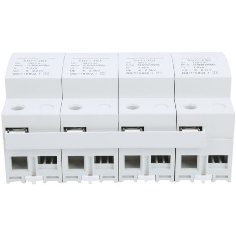 Parafoudre 4 Prises avec Disjoncteur Intégré, Protection Antisurtension 385VAC 12.5KA pour Appartement et Bureau