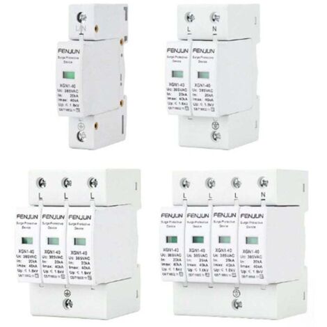 Parafoudre Basse Tension 220 V – Disjoncteur de Sur tension 2P, 80 kA, Protection Électrique pour Installation Domestique et Industrielle