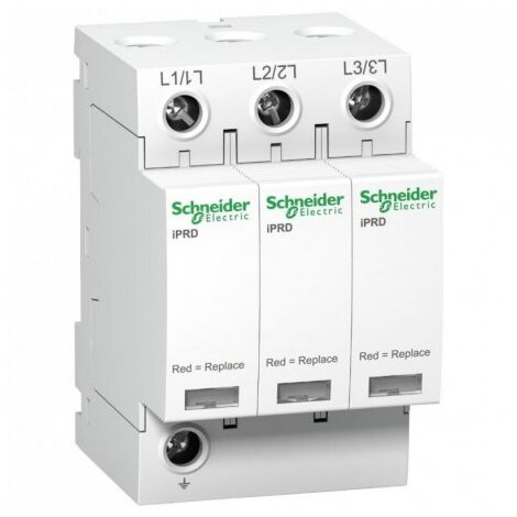 Parafoudre modulaire 3P 40kA 460V IT avec report de signalisation iPRD 40r Acti9 SCHNEIDER A9L40321