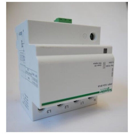 Parafoudre modulaire fixe 3P+N type 1+2 230-400V 50kA 8 pas de 9mm pour rail DIN iPRF1 12.5r Acti 9 Schneider