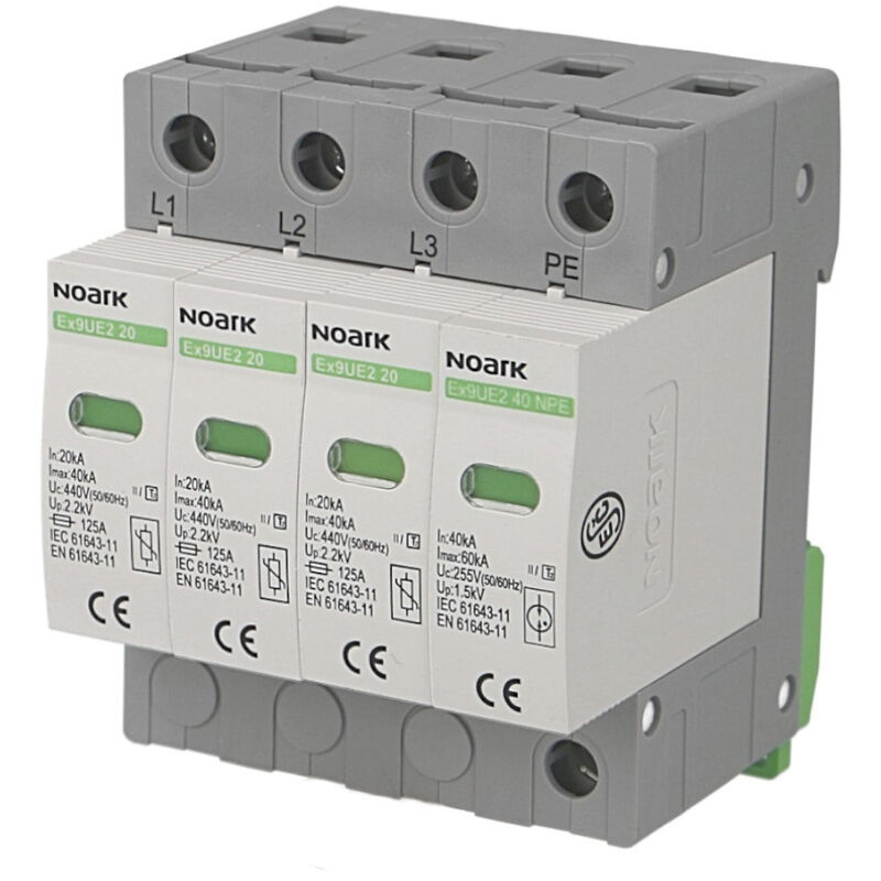 Parafoudre modulaire triphasé à cartouche Noark Ex9UE2