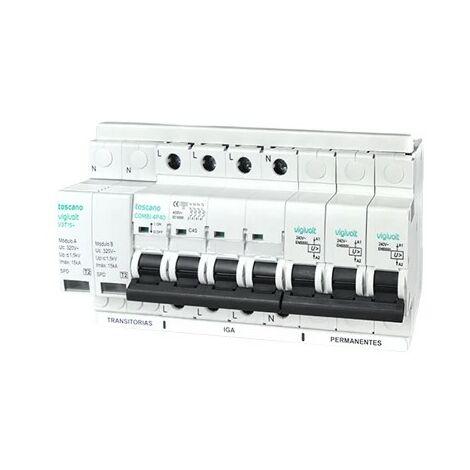 Parafoudre Permanent et Transitoire COMBI 4P40T15 - TOSCANO