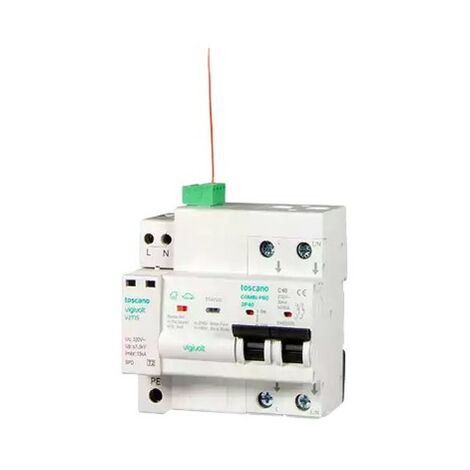 Parafoudre Permanent Et Transitoire COMBI-PRO 2P20T15 IGA 2x20A 10kA 15kA Réarmement Automatique - TOSCANO