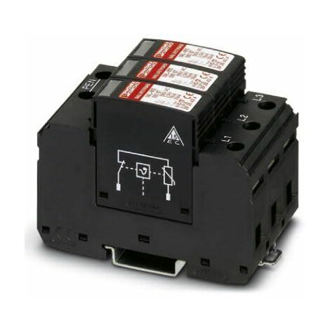 Parafoudre Phoenix Contact, 30kA, =2,5kV, Trois phases, montage Rail DIN VAL-MS VALVETRAB ( Prix pour 1 )