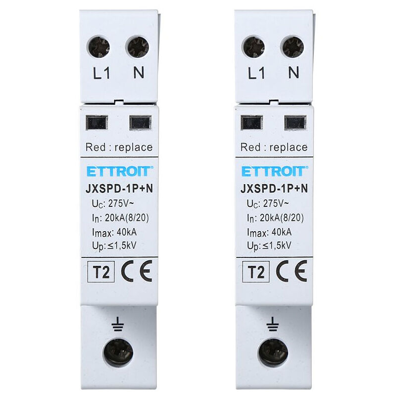 Parafoudre T2 220V 1P+N 2 Pôles 2 Pièces