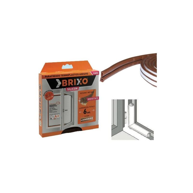 Brixio parafreddo termoplastica adesivo marrone 6m 273024