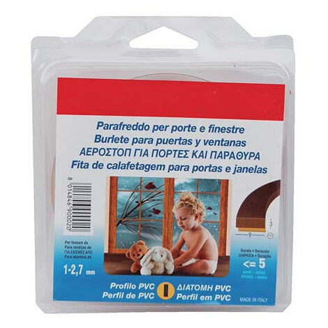 Parafreddo Adesivo Pvc Paraspifferi Sottoporta Adesivo - In PVC Rigido Con Spazzola, 100x4 Cm, Colore Bianco Para Spifferi Sottoporta - Foto 14