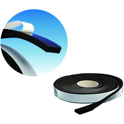 PARAFREDDO IN GOMMA mt. 10 mm. 15x5 - Nero