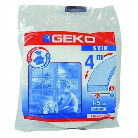 Parafreddo in Spugna per Porte e Finestre 'Stik' Adesivo in Resina Espansa per Risparmio Energetico -mm 30 x mt. 4 / 34 Pezzi