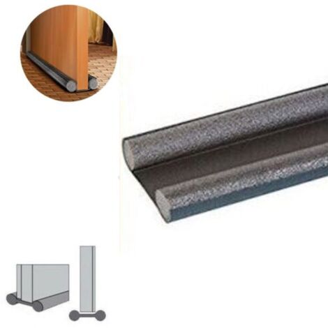 PARAFREDDO SOTTOPORTA ISOLANTE DOPPIO ISOLAMENTO 95CM PARASPIFFERO NERO