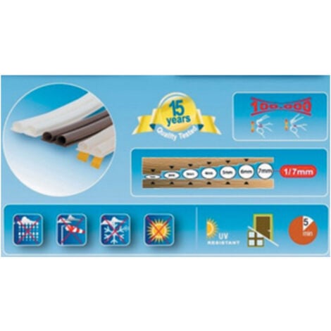 PARAFREDDO UNIVERSALE AL SILICONE MARRONE MT6. Prezzo per 1 pezzo.
