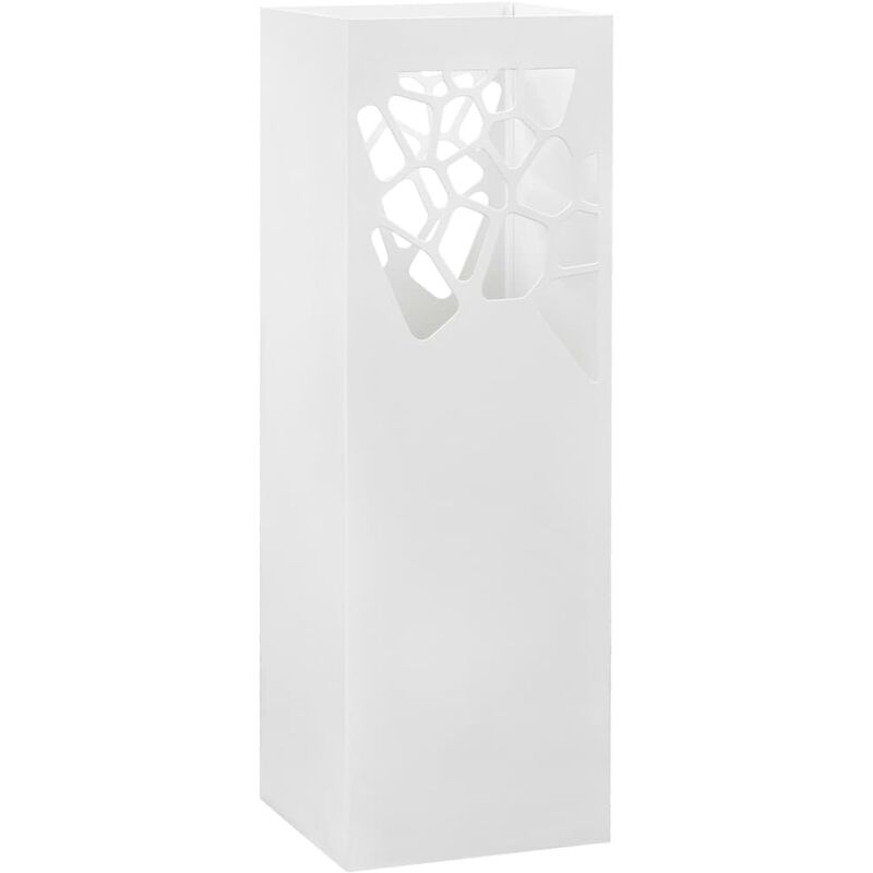

Paragüero diseño piedras acero blanco - Blanco
