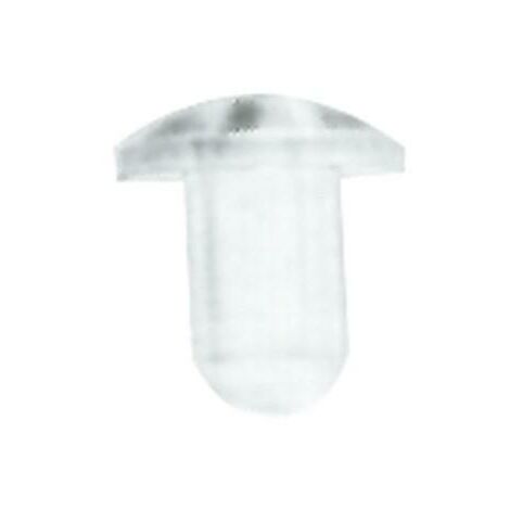paragolpe goma transparente foro ø5 para embutir interior 3mm.