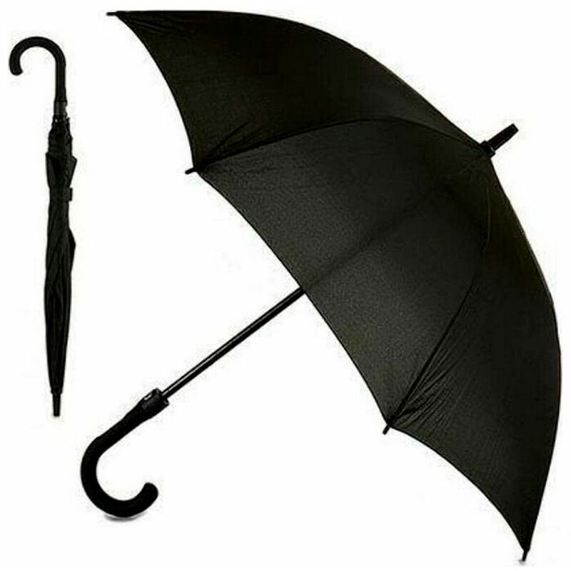 

Paraguas Negro Metal Tela Plástico - Bigbuy Home