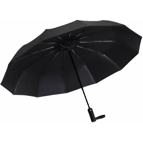 Paraguas Plegable Automático, Paraguas De 12 Huesos, Paraguas Plegable Compacto, Paraguas Grande Resistente Al Viento, Paraguas De Viaje De Mano Compacto, Perfecto Para Salir