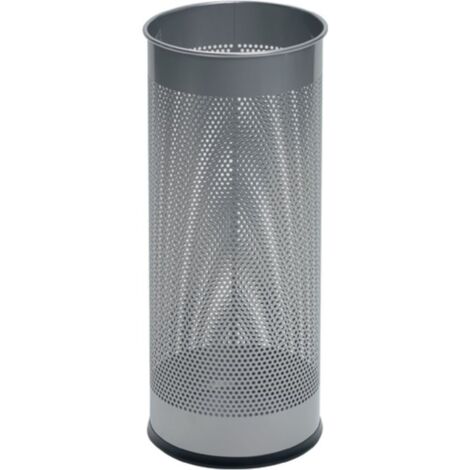 Paragüero Ø260 mmxH620mm chapa de acero gel plateado-metalizado.