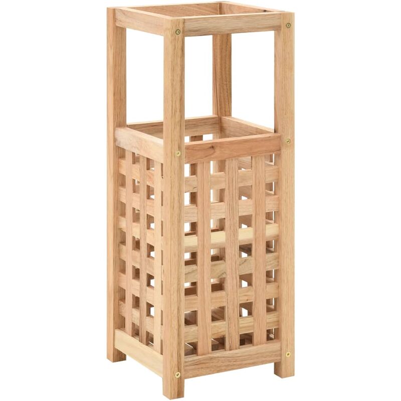 

Paragüero de madera maciza de nogal 18x18x50 cm