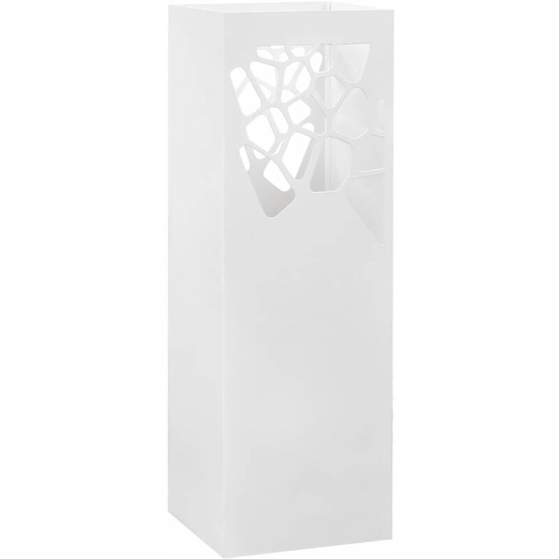 

Paragüero diseño piedras acero blanco