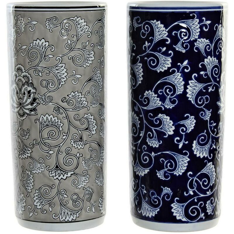 

Paragüero DKD Home Decor Azul Gris Porcelana (2 pcs) (19.5 x 19.5 x 44 cm)