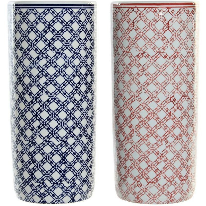 

Paragüero DKD Home Decor Azul Rojo Porcelana (2 pcs) (19.5 x 19.5 x 44 cm)