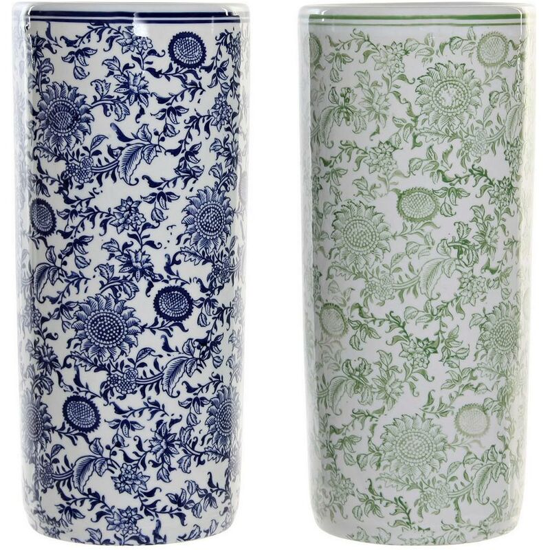 

Paragüero DKD Home Decor Azul Verde Porcelana (2 pcs) (19.5 x 19.5 x 44 cm)