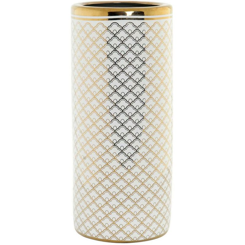 

Paragüero DKD Home Decor Blanco Porcelana Dorado (21 x 21 x 46.5 cm)