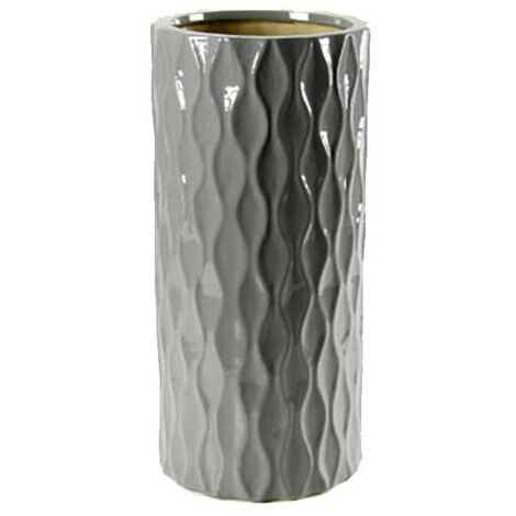 Paragüero en cerámica gris diseño cm 23 x 51 h
