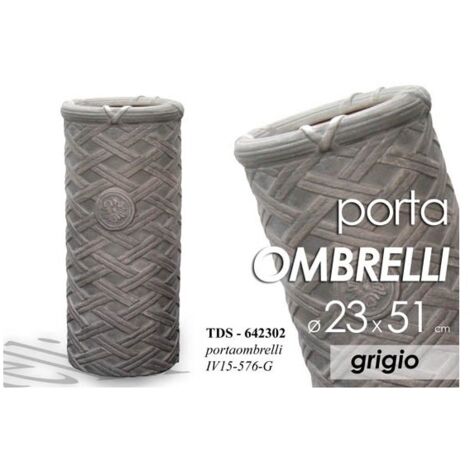 Paragüero gris que ahorra espacio h. 51 cm