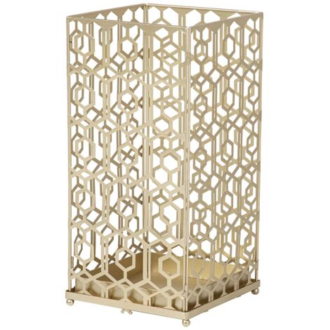 Paraguero Metal Kd Champagne 25X25X49 Cm