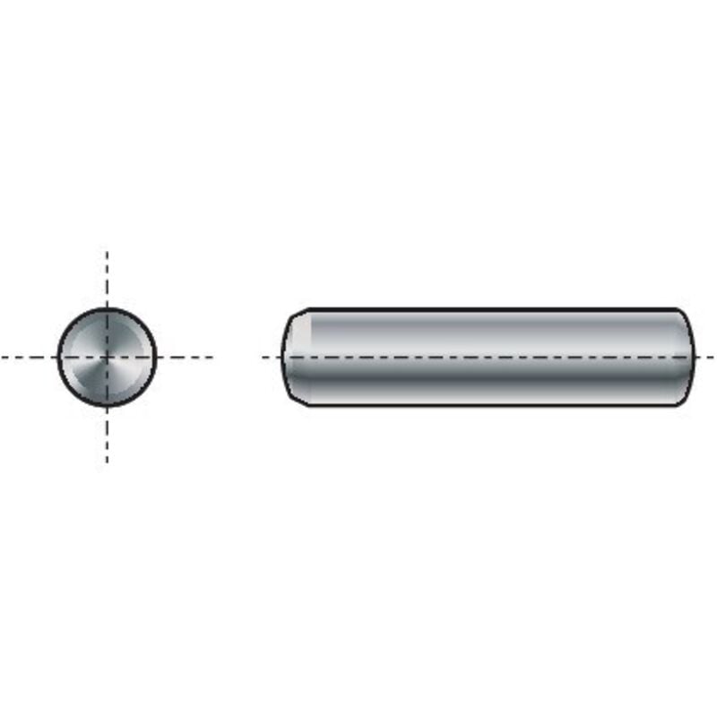 Qualfast - 2X6MM Metric Plain Dowel Pin M6-TOL- you get 25