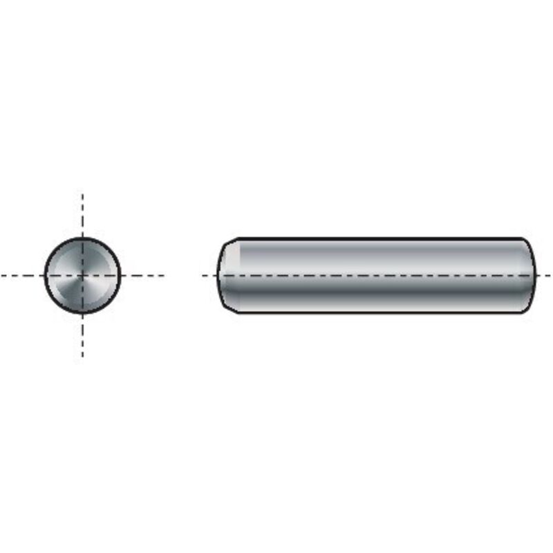 Qualfast - 2X20MM Metric Plain Dowel Pin M6-TOL- you get 25