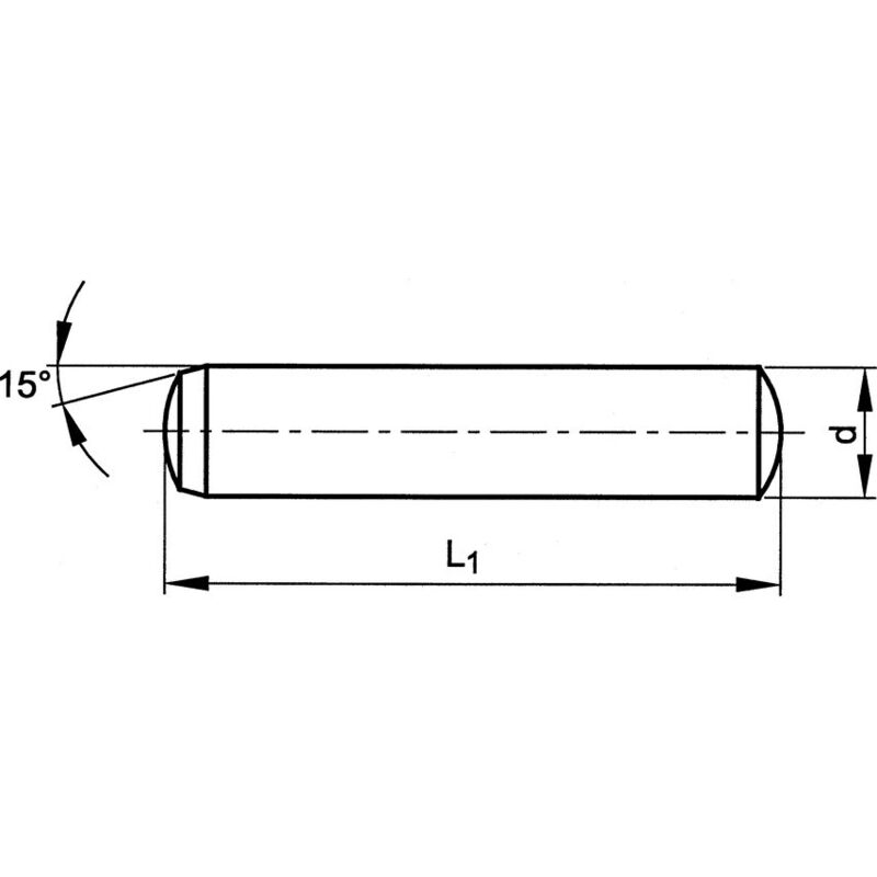 Qualfast - 2.5X10MM Metric Plain Dowel Pin H6-TOL- you get 25