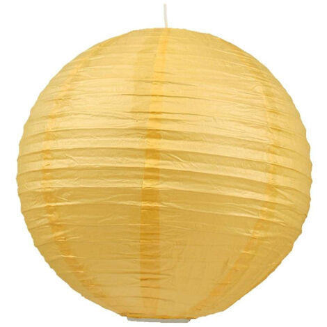 Paralume a sfera cocoon carta giallo Ø50 E27 Candellux