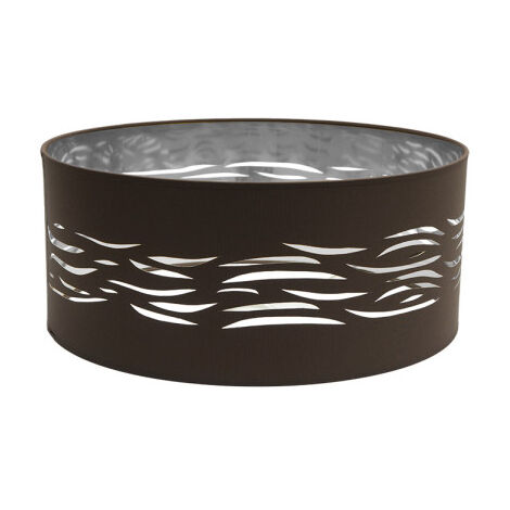 Paralume a sospensione Fog 1xe27 marrone-argento 50dx50dx20h