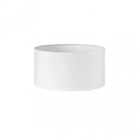 Paralume cilindrico dori e27 bianco 35dx35dx20h cm tessuto popeline