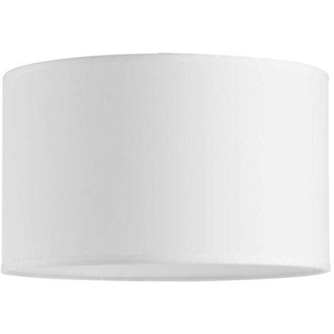 Paralume Cilindro Set Tessuto Bianco D45
