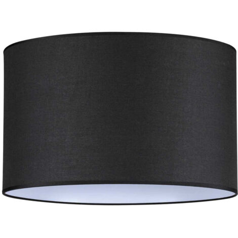 Paralume Cilindro Set Tessuto Nero D45