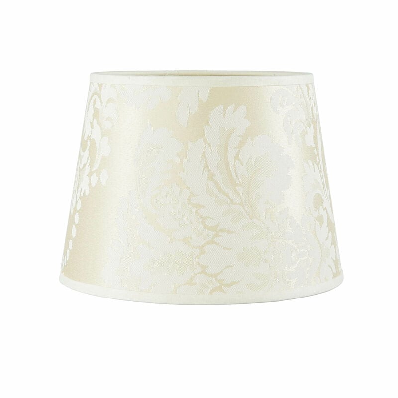 Image of Licht-erlebnisse - Elegante Paralume dalla forma conica in design barocco per lampada da tavolo con attacco E14 willow - Ecrù