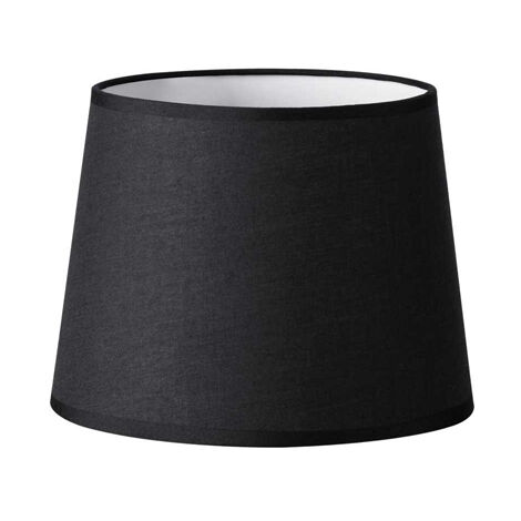 Paralume Cono Set Tessuto Nero D20