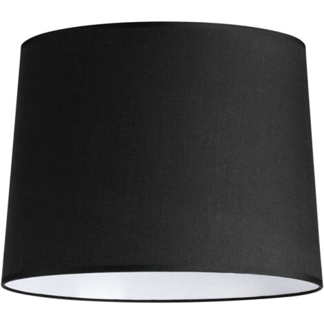 Paralume Cono Set Tessuto Nero D40