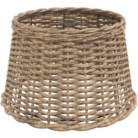 Paralume da Soffitto Marrone Ø45x28 cm in Vimini vidaXL