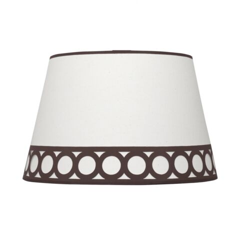 Paralume dalia e14 argento/bianco 15dx12dx13h